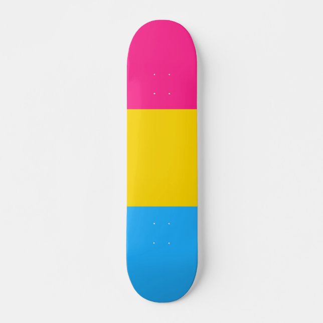 Pansexual Pride Flag LGBTQ Skateboard (Front)