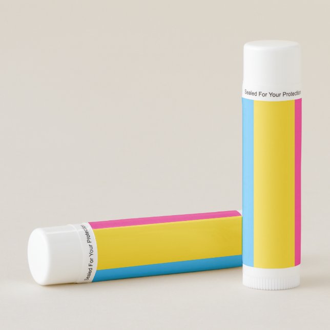 Pansexual Pride Flag Lip Balm (Front)