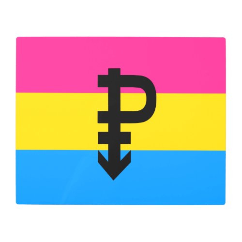 Pansexual Pride Flag Metal Print