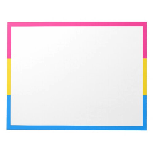 Pansexual Pride Flag Notepad