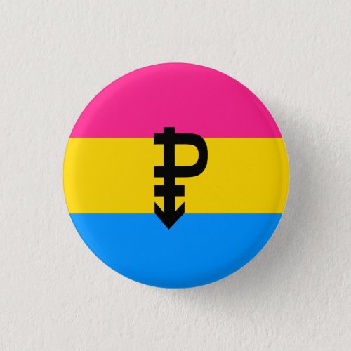 Pansexual Pride Flag Pinback Button