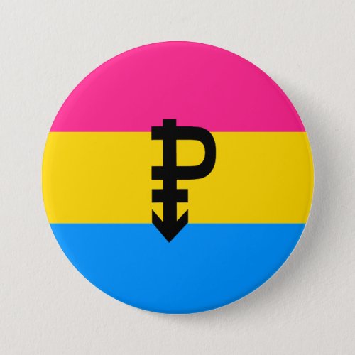 Pansexual Pride Flag Pinback Button