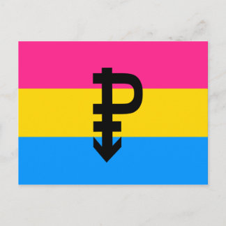 Pansexual Pride Flag Postcard