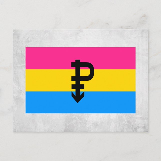 Pansexual Pride Flag Postcard (Front)