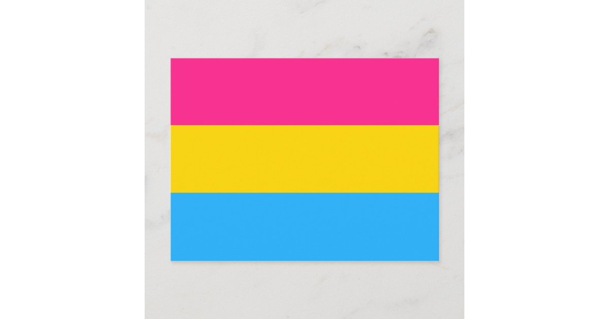Pansexual Pride Flag Postcard Zazzle