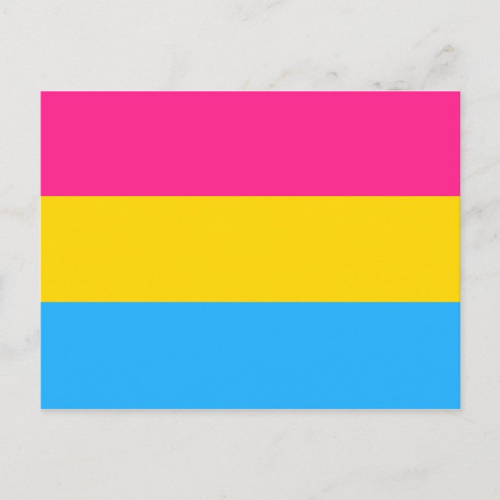 Pansexual Pride Flag Postcard 9112