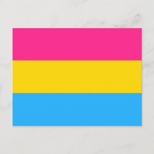 Pansexual Pride flag Postcard (Front)