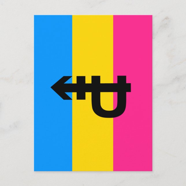Pansexual Pride Flag Postcard (Front)