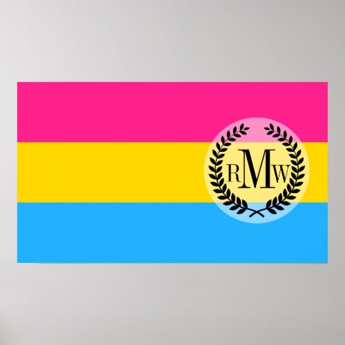 Pansexual Pride flag Poster