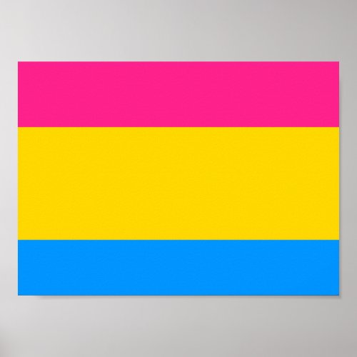 Pansexual Pride Flag Poster