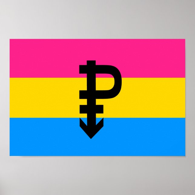 Pansexual Pride Flag Poster (Front)