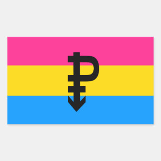Pansexual Pride Flag Rectangular Sticker