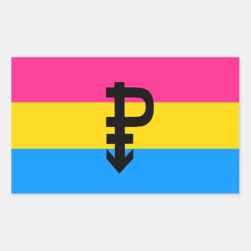Pansexual Pride Flag Rectangular Sticker