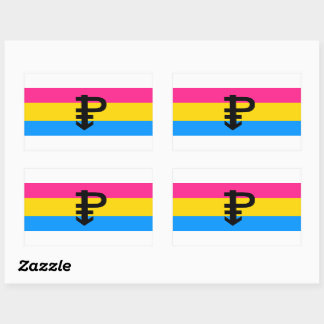 Pansexual Pride Flag Rectangular Sticker