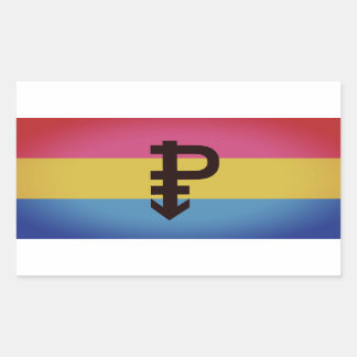 Pansexual Pride Flag Rectangular Sticker