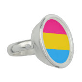 Pansexual Pride Flag Ring (Side)