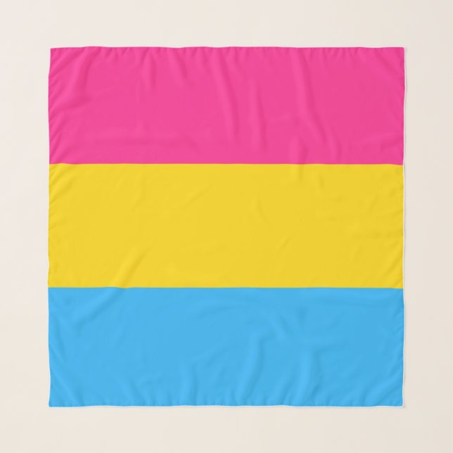 Pansexual Pride Flag Scarf (Front)