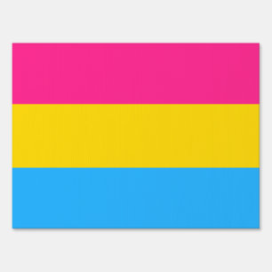 Pansexual Pride Flag Sign