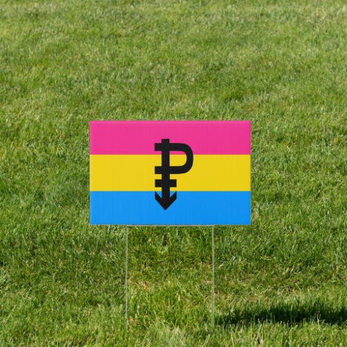 Pansexual Pride Flag Sign