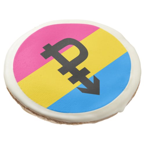 Pansexual Pride Flag Sugar Cookie