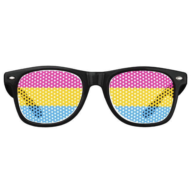 Pansexual Pride Flag Sunglasses (Front)