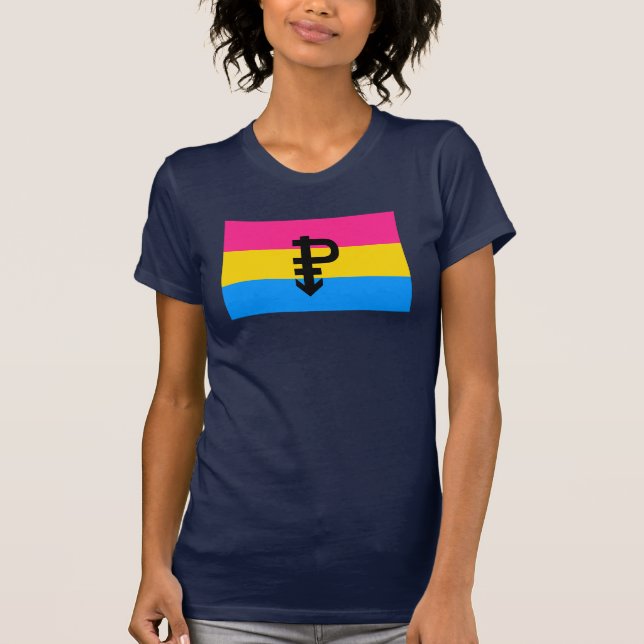 Pansexual Pride Flag T-Shirt (Front)