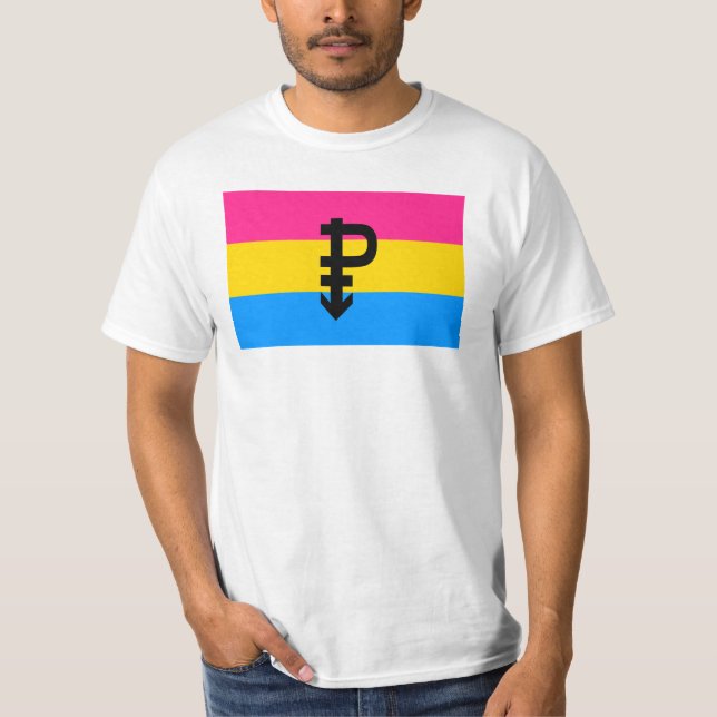 Pansexual Pride Flag T-Shirt (Front)