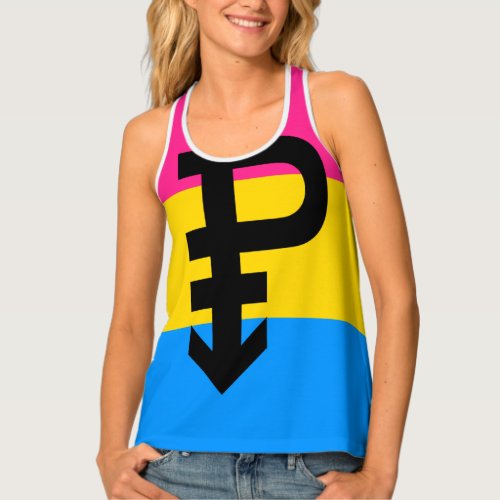 Pansexual Pride Flag Tank Top