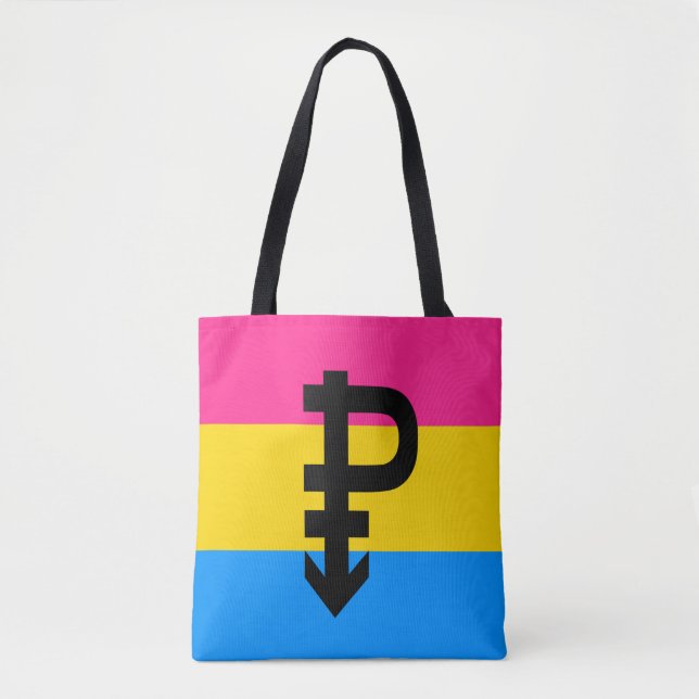 Pansexual Pride Flag Tote Bag (Front)