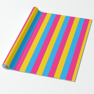 Pansexual Pride Flag Vertical Wrapping Paper