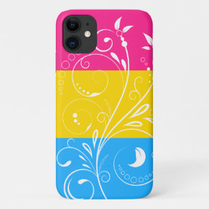 Pansexual Pride Flag Vintage Floral Bloom iPhone 11 Case