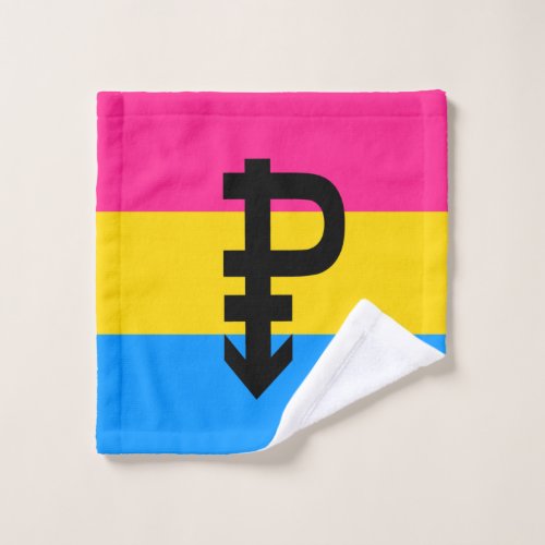 Pansexual Pride Flag Wash Cloth