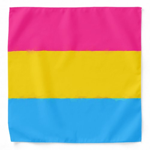 Pansexual Pride Flag Watercolor Bandana