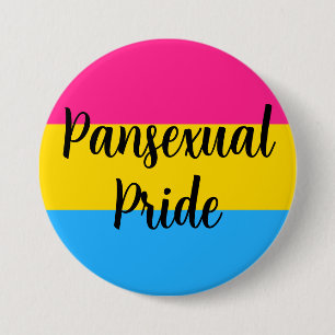Pansexual Pride Flag with Message Button