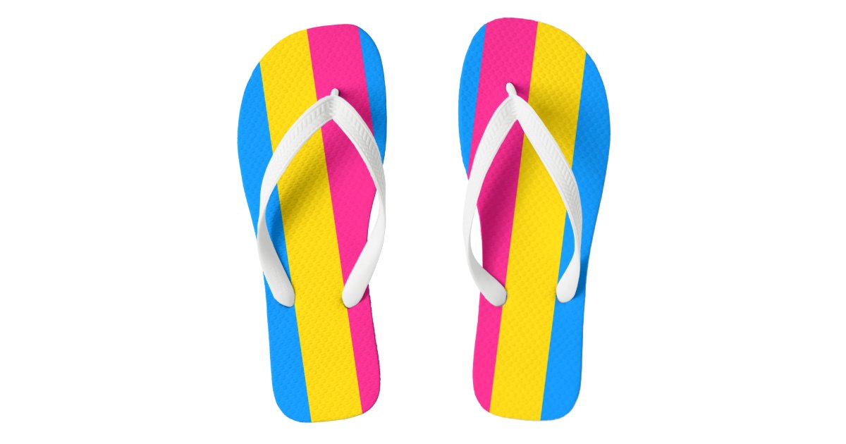 Pansexual Pride Flip Flops | Zazzle