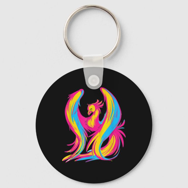 Pansexual Pride Funny Design Colors Of PANSEXUAL Keychain (Front)