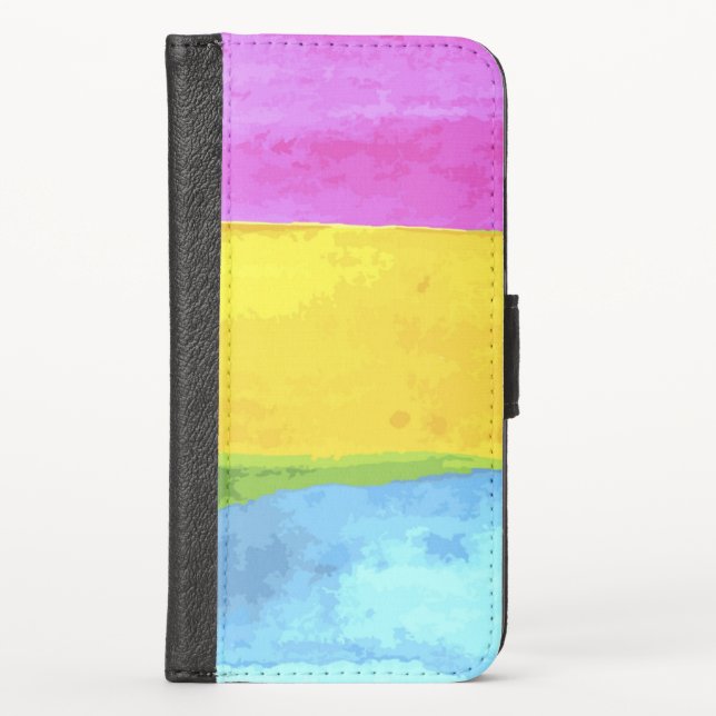Pansexual Pride iPhone Wallet Case (Front)