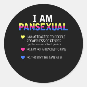 Pansexual Pride LGBT Equal Rights Classic Round Sticker
