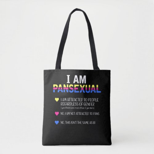 Pansexual Pride LGBT Equal Rights Tote Bag