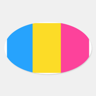 Pansexual Pride Oval Sticker