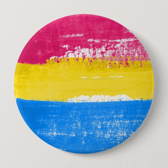 Pansexual Pride Paint Button (Front)