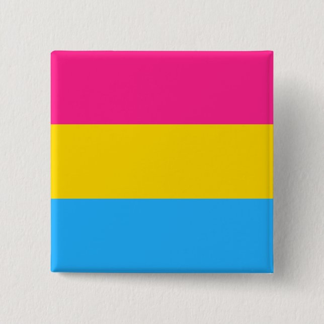 Pansexual Pride (Pan Flag) Button (Front)