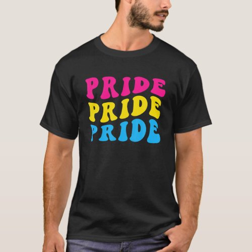 Pansexual Pride Pan Flag Gay Trans Queer LGBTQ T_Shirt