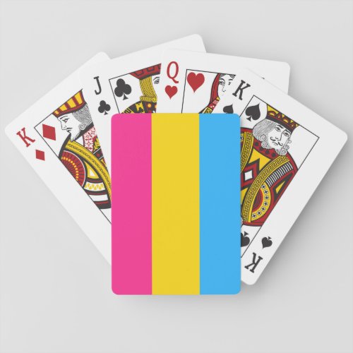 Pansexual Pride Pan Flag Playing Cards