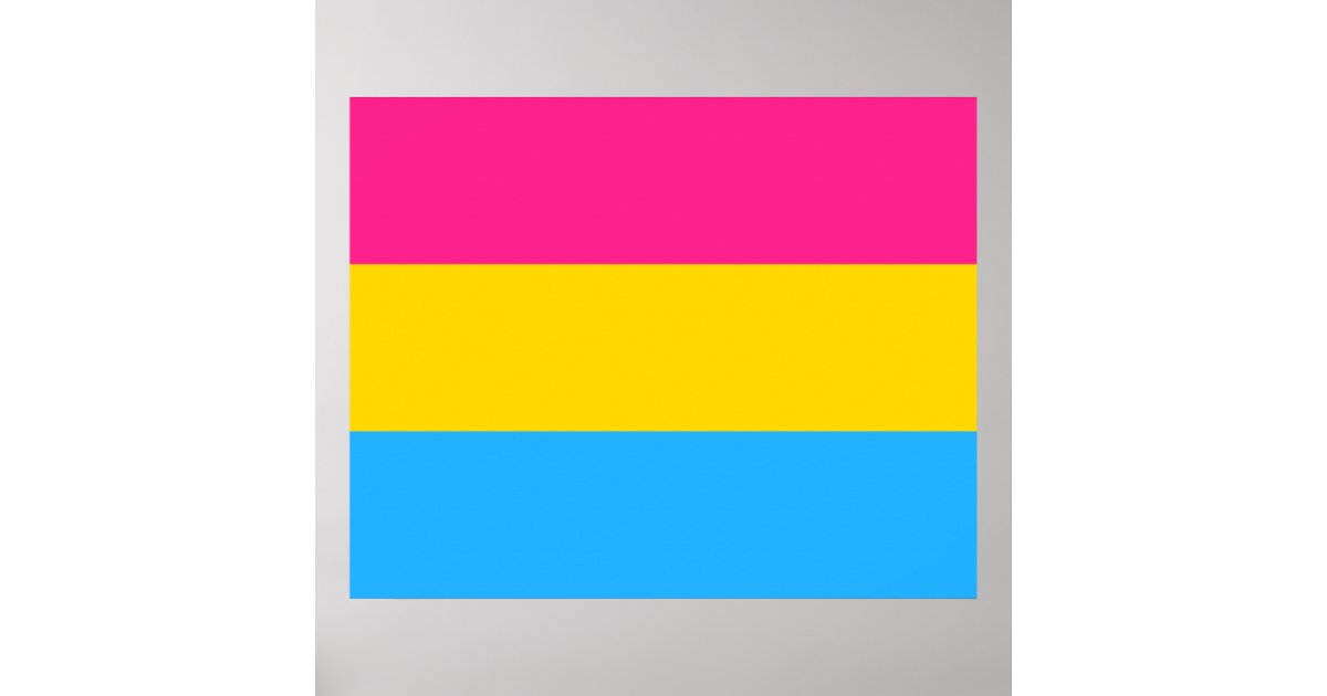 Pansexual Pride Pan Flag Poster Zazzle