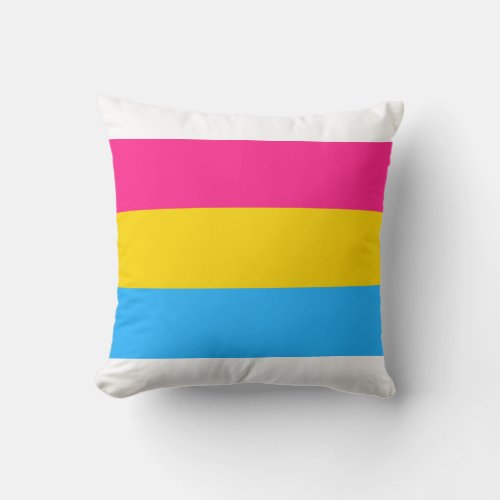 Pansexual Pride Pan Flag Throw Pillow