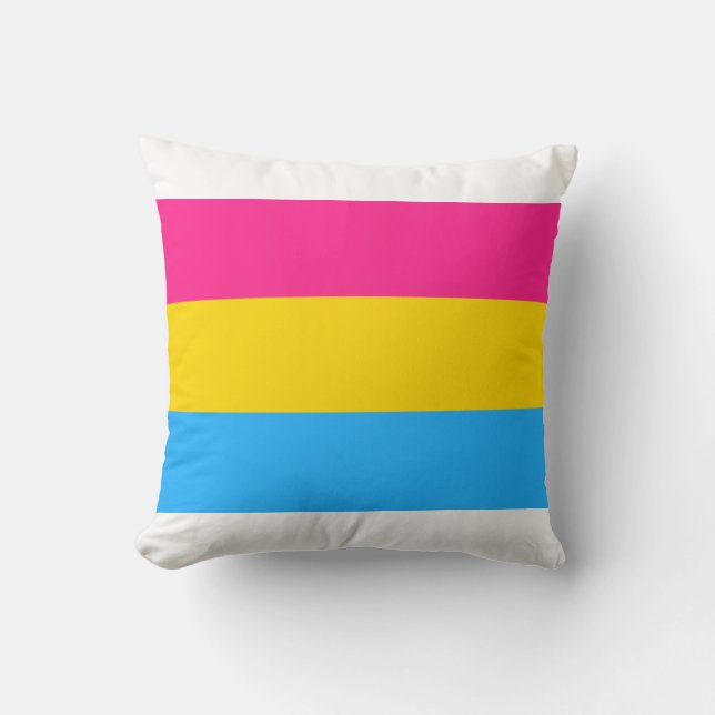 Pansexual Pride (Pan Flag) Throw Pillow (Front)