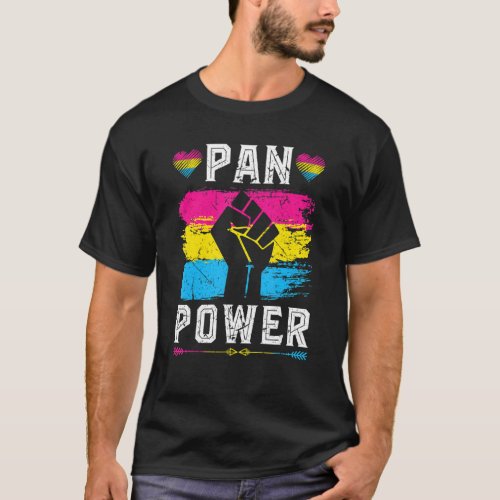 Pansexual Pride Pan Power Vintage Pansexuality Pan T_Shirt