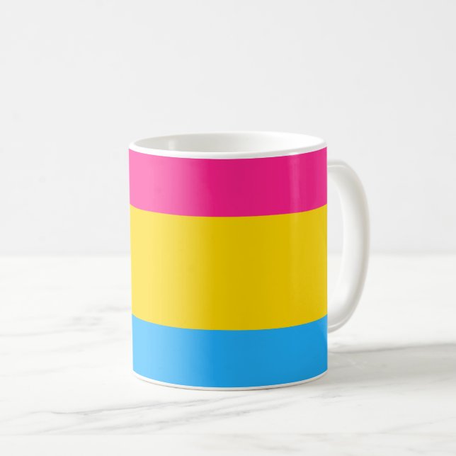 Pansexual Pride Paradise Mug - Sip in Color (Front Right)