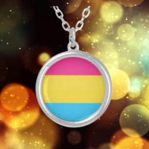 Pansexual Pride Pendant Necklace: Proudly Pan